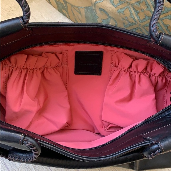 Cole Haan Black Leather Bag with Pink lining-MINT! - Picture 11 of 16